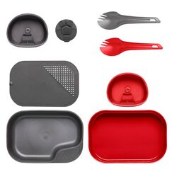 Набор посуды Wildo® CAMP-A-BOX® Duo Complete, цвет - Red / Dark Grey A