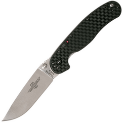 Складной нож Ontario RAT-1A ON8870 AUS-8 Satin Assisted, рукоять Black G10