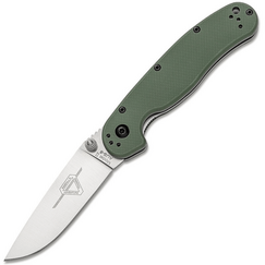 Нож Ontario RAT-2 ON8860OD сталь AUS-8 Satin, рукоять Olive Drab GRN