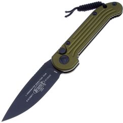 Складной нож Microtech LUDT DLC сталь M390, рукоять Olive Drab Aluminum