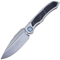 Складной нож Microtech Anax сталь M390, рукоять Titanium/Carbon Fiber