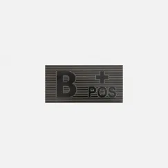 Нашивка с группой крови B Rh+ из полиэфирной ткани