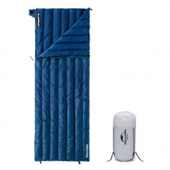 Спальный мешок NATUREHIKE Cicada Wing CW295 Blue (утиный пух)