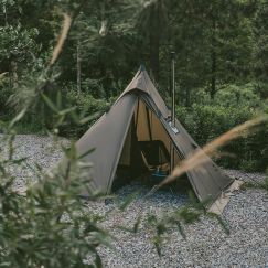 Палатка NATUREHIKE Ranch Fire Pyramid, 1-2 местная, зеленая