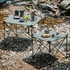Стол складной NATUREHIKE Yamami L03 M, 52x52см, 2кг, зеленый