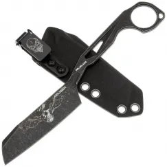 Скелетный нож Mr.Blade Abuser LE Ghost blackwash сталь AUS-8