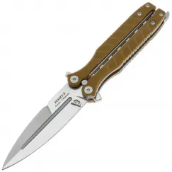 Нож бабочка (балисонг) НОКС Ромул сталь D2, рукоять Coyote G10