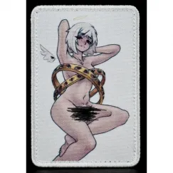 Нашивка, патч "Хорни" nude с липучкой.