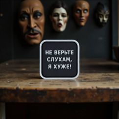 Патч ПВХ «Не верьте слухам, я хуже!»