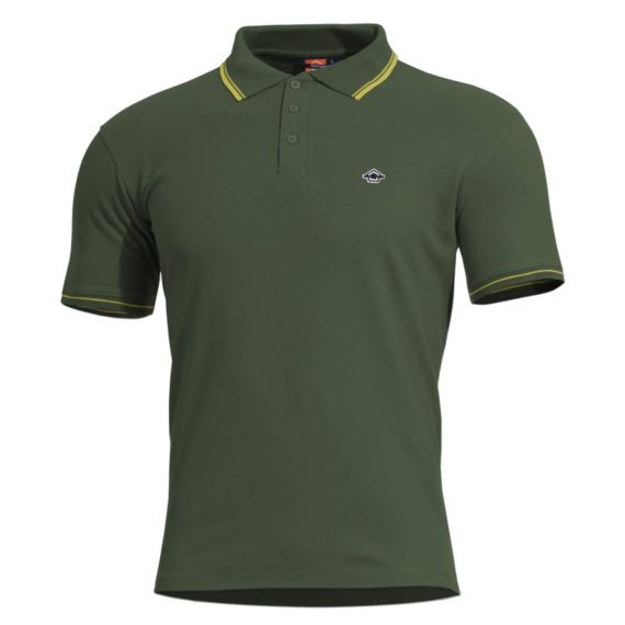 Поло Aniketos Stripes Pentagon, цвет SpringBok Green