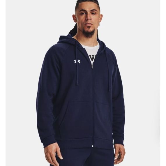 Толстовка Rival Fleece FZ Under Armour, цвет Blue