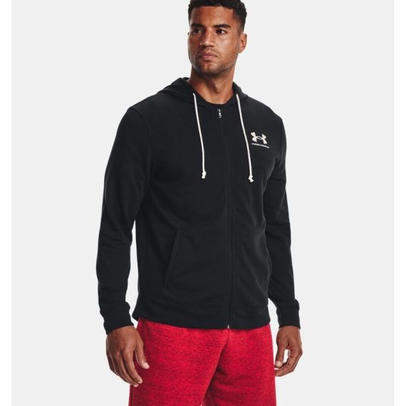 Толстовка Rival Terry LC FZ Under Armour, цвет Black