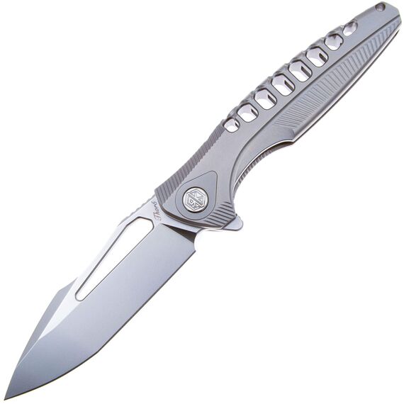 Складной нож Rike Knife Thor5 сталь M390, рукоять Gray Ti