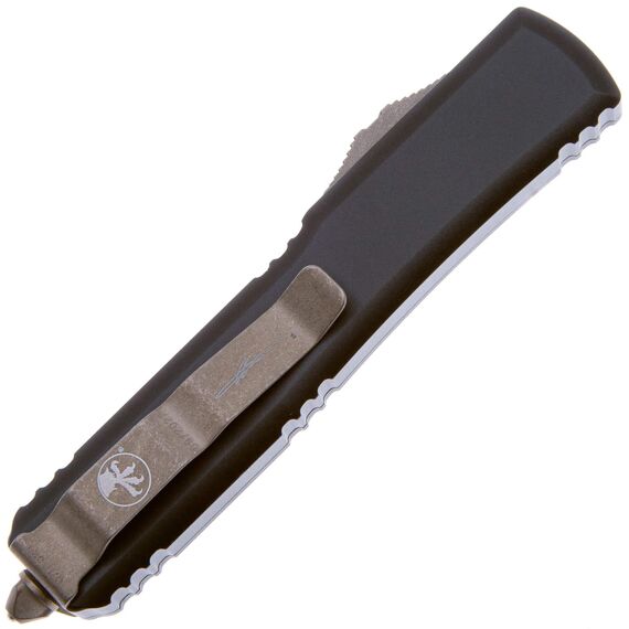 Складной нож Microtech Ultratech T/E Bronze сталь M390, рукоять Death Card Aluminium