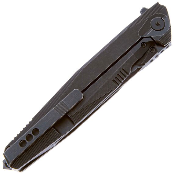 Складной нож Rike Knife 1707T-BS Blackwash сталь M390, рукоять Blackwash Ti