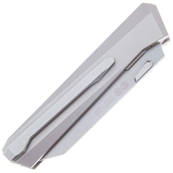 Складной нож Rike Knife Cybertrix B сталь M390, рукоять Gray Titanium