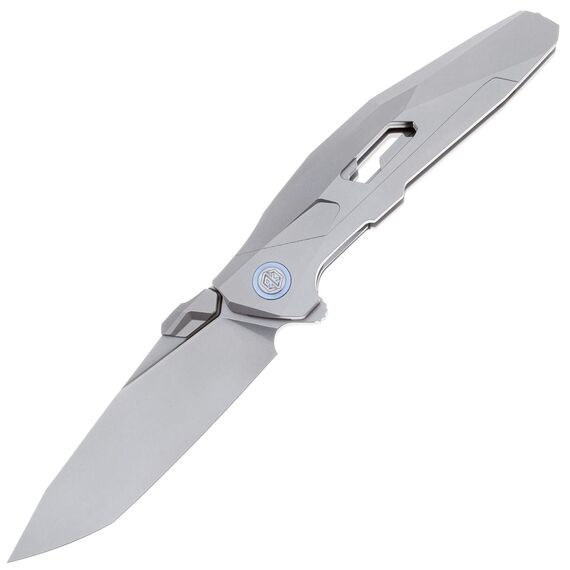 Складной нож Rike Knife Shadow T сталь M390 Tanto, рукоять Gray Titanium