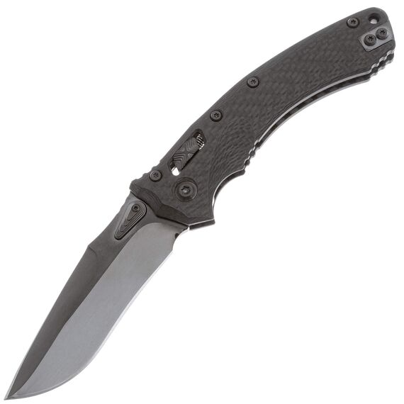 Складной нож Marfione Custom Amphibian DLC Diamondwash сталь M390, рукоять Carbon fiber