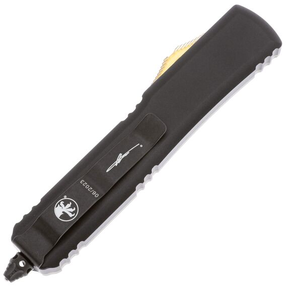 Автоматический нож Microtech Ultratech S/E DLC сталь Magnacut, рукоять Black Aluminum/Ultem