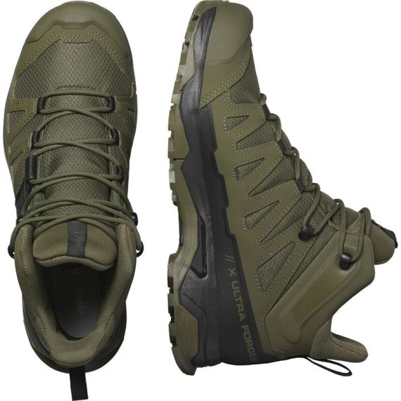 Ботинки X Ultra Forces MID Salomon, цвет Ranger Green