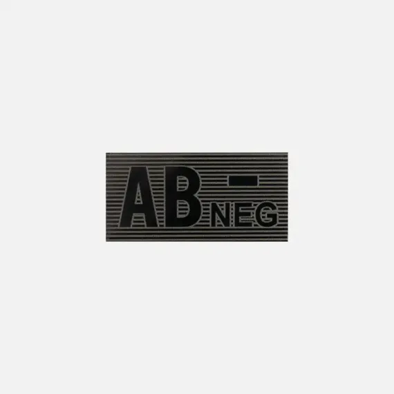Нашивка с группой крови AB Rh- из полиэфирной ткани