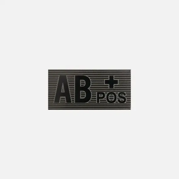 Нашивка с группой крови AB Rh+ из полиэфирной ткани