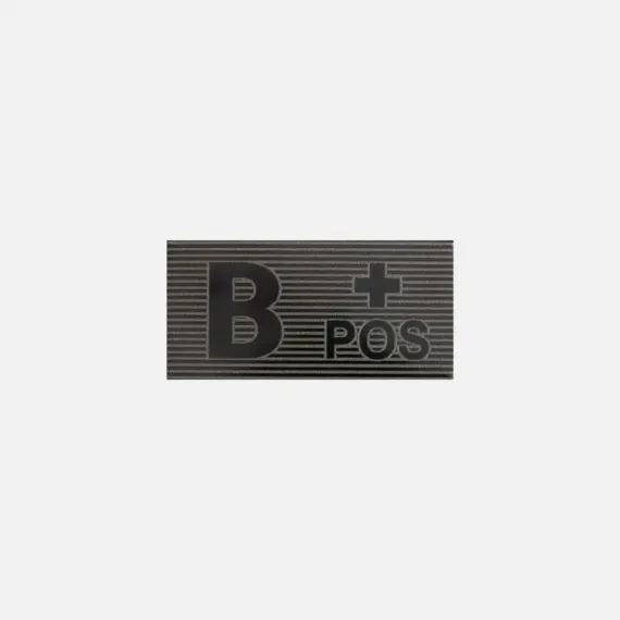 Нашивка с группой крови B Rh+ из полиэфирной ткани