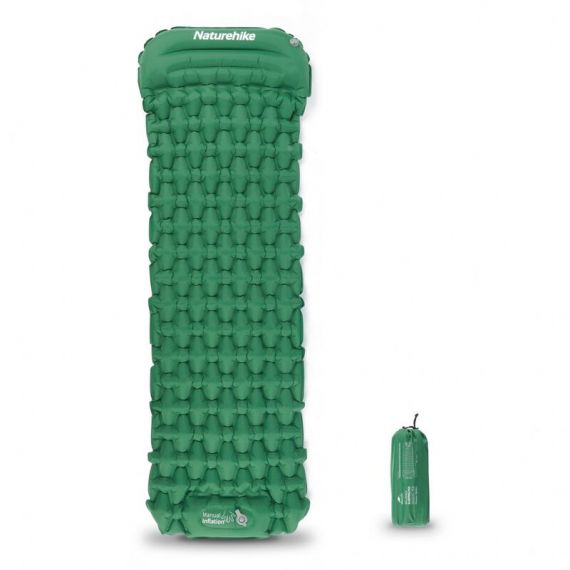 Надувной матрас с насосом NATUREHIKE FC-12 Green