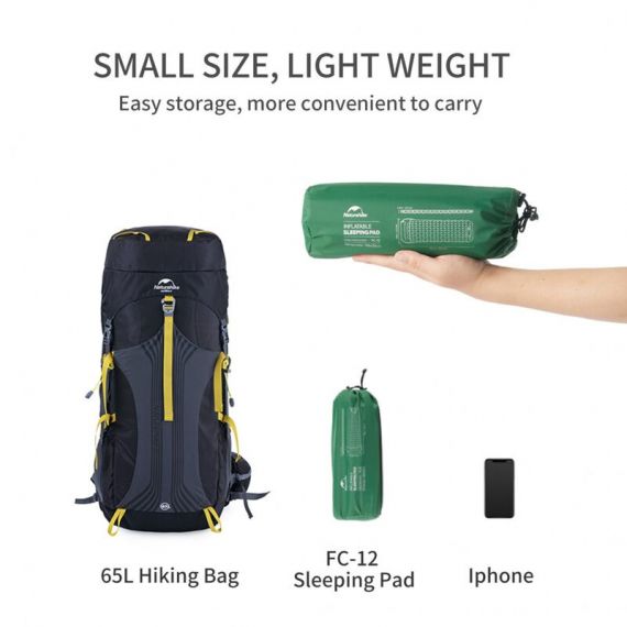 Надувной матрас с насосом NATUREHIKE FC-12 Green