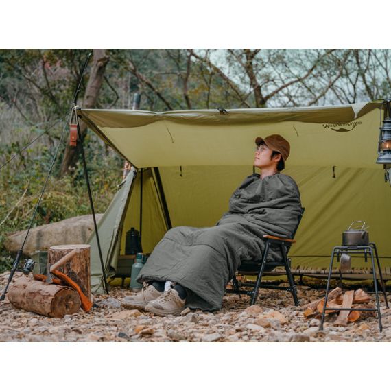 Спальный мешок NATUREHIKE F150 Envelop Cotton Grey