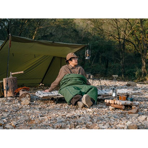 Спальный мешок NATUREHIKE F150 Envelop Cotton Green