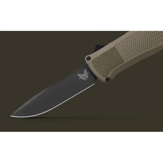 Нож складной BENCHMADE Shootout, Grivory Green, Cru-Wear клинок черный