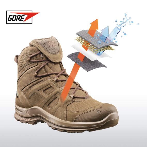 Ботинки HAIX "BLACK EAGLE" Athletic 2.0 Mid V GTX Coyote