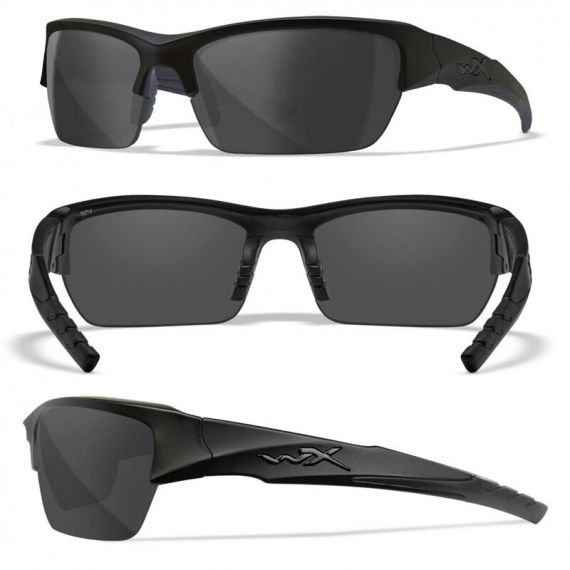 Баллистические очки для тактической стрельбы Wiley X Valor Matte Black (Clear-Grey)