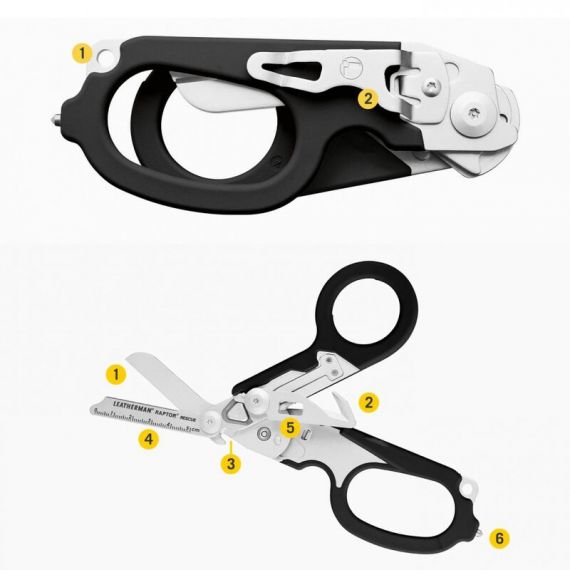 Ножницы-мультитул LEATHERMAN Raptor Rescue Black & Orange