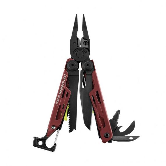 Мульти-инструмент с плоскогубцами и ножом LEATHERMAN Signal Crimson (Multi-Tool)