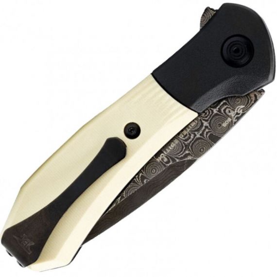 Нож складной BUCK 590 Paradigm Ivory Damascus Limited Edition 2023, G-10 White (0590IVSLE-B)