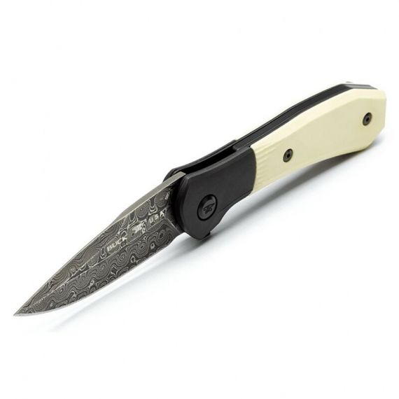 Нож складной BUCK 590 Paradigm Ivory Damascus Limited Edition 2023, G-10 White (0590IVSLE-B)
