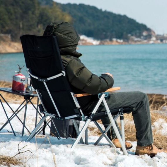 Стул складной с регулировкой наклона спинки NATUREHIKE Nightfall L06 Khaki