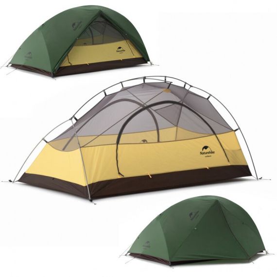 Палатка NATUREHIKE Star River 2 Ultralight, 2 местная, зеленая