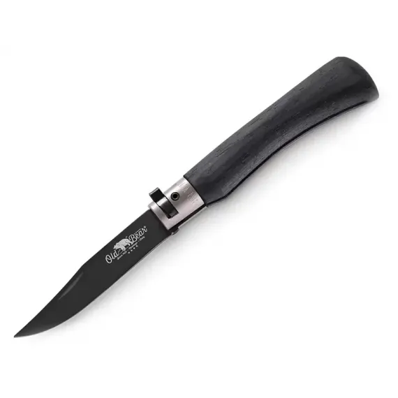 Складной нож OLD BEAR Total Black Size-XL Stainless PTFE Laminated Wood (10/23 см)