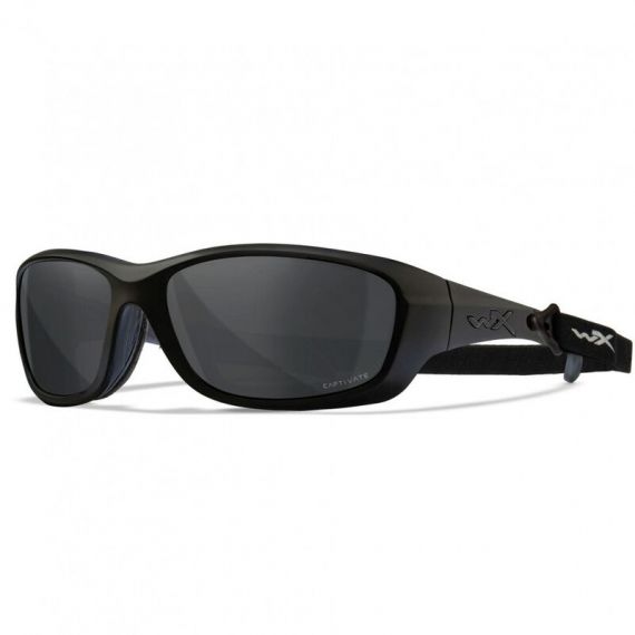 Баллистические очки с поляризацией и защитой от осколков Wiley X Gravity Matte Black (CAPTIVATE Polarized Grey)