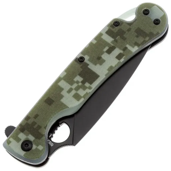 Складной нож Daggerr Arrow Flipper DLC сталь D2, рукоять Camo G10