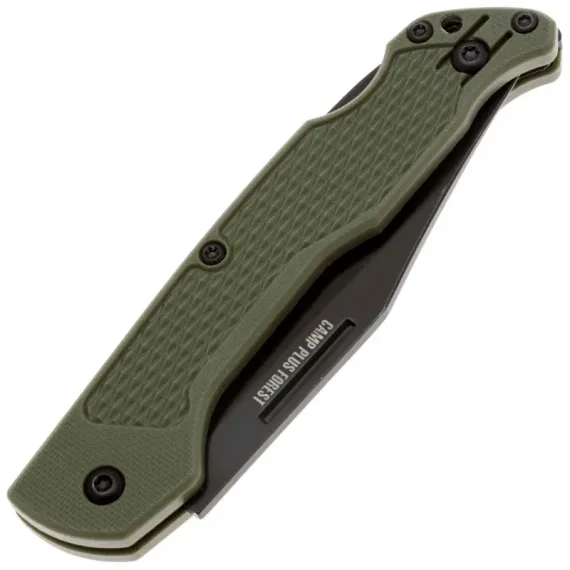 Складной нож Ontario Camp Plus EDC сталь 420, рукоять Green GFN