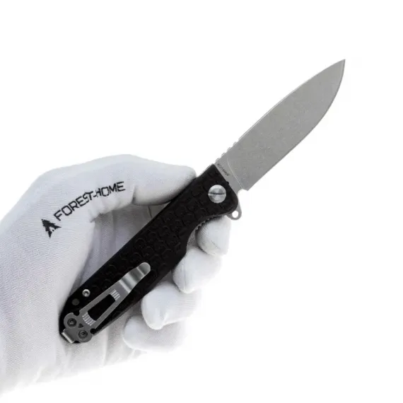 Складной нож Daggerr Dopey DL stonewash сталь 8Cr14MoV, рукоять Black FRN