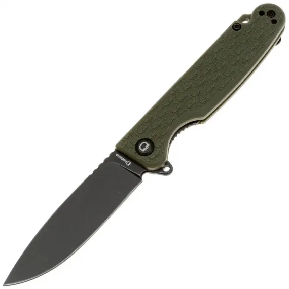 Складной нож Daggerr Dopey DL blackwash сталь 8Cr14MoV, рукоять Olive FRN