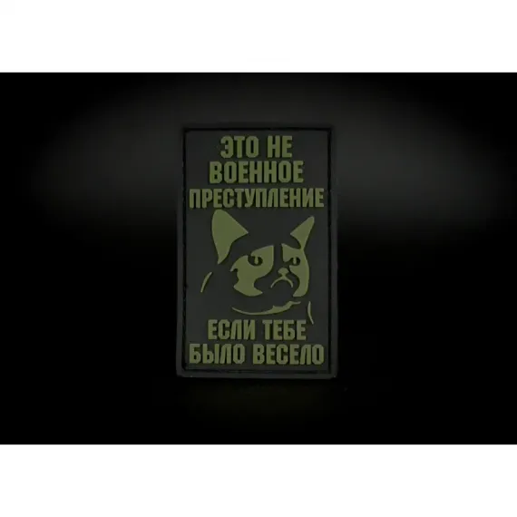Нашивка, патч "Если тебе было весело", ПВХ тактическая с липучкой.