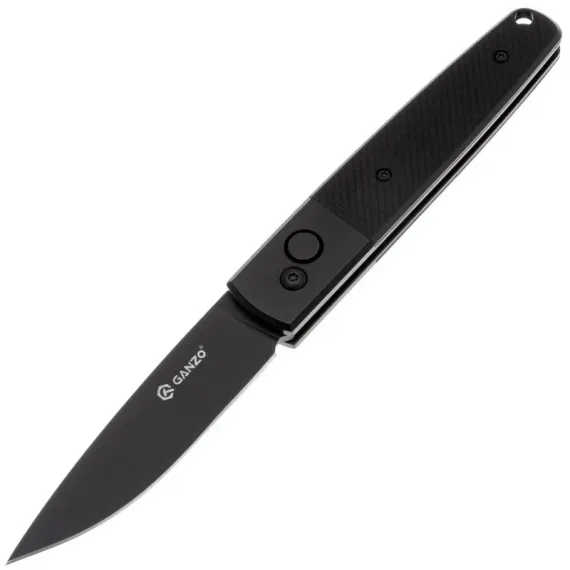 Складной нож Ganzo G721B-BK black cталь 440C, рукоять Black G10