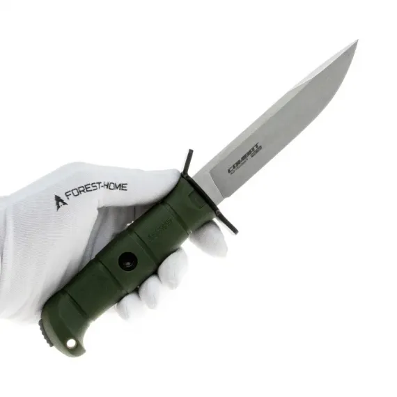 Тактический нож Kizlyar Supreme Combat Stonweash сталь AUS-10Co, рукоять Olive Kraton