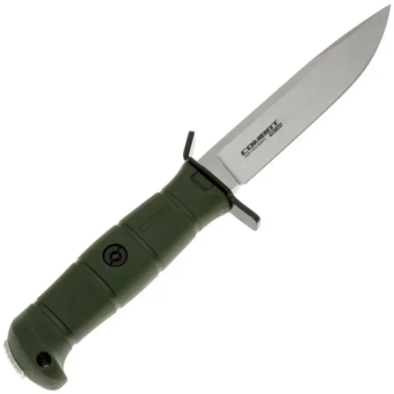 Тактический нож Kizlyar Supreme Combat Stonweash сталь AUS-10Co, рукоять Olive Kraton